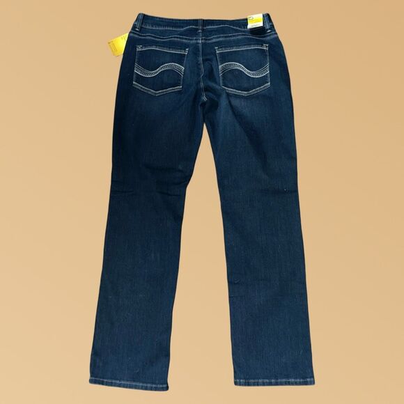 NWT Lee Hi Rise Straight Leg Jeans Size 14 33x30 #225 - Picture 6 of 8